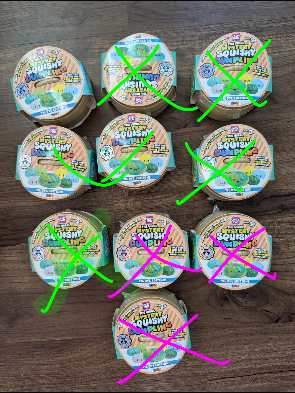 Real RMS Viral Mystery Squishy Dumpling - One Left!! Tie Dye Collection